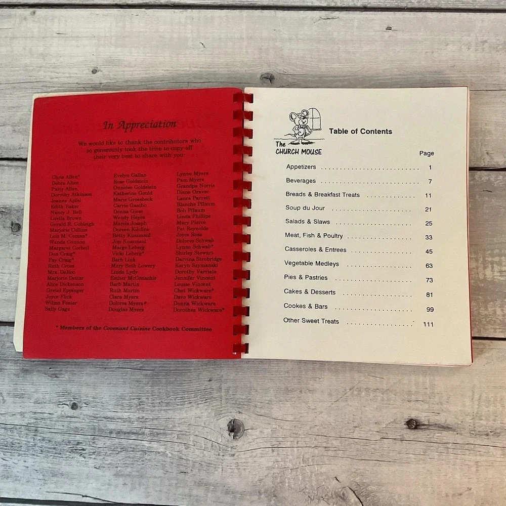 Covenant Cuisine Cookbook Covenant Presbyterian Church East point Michigan 1992